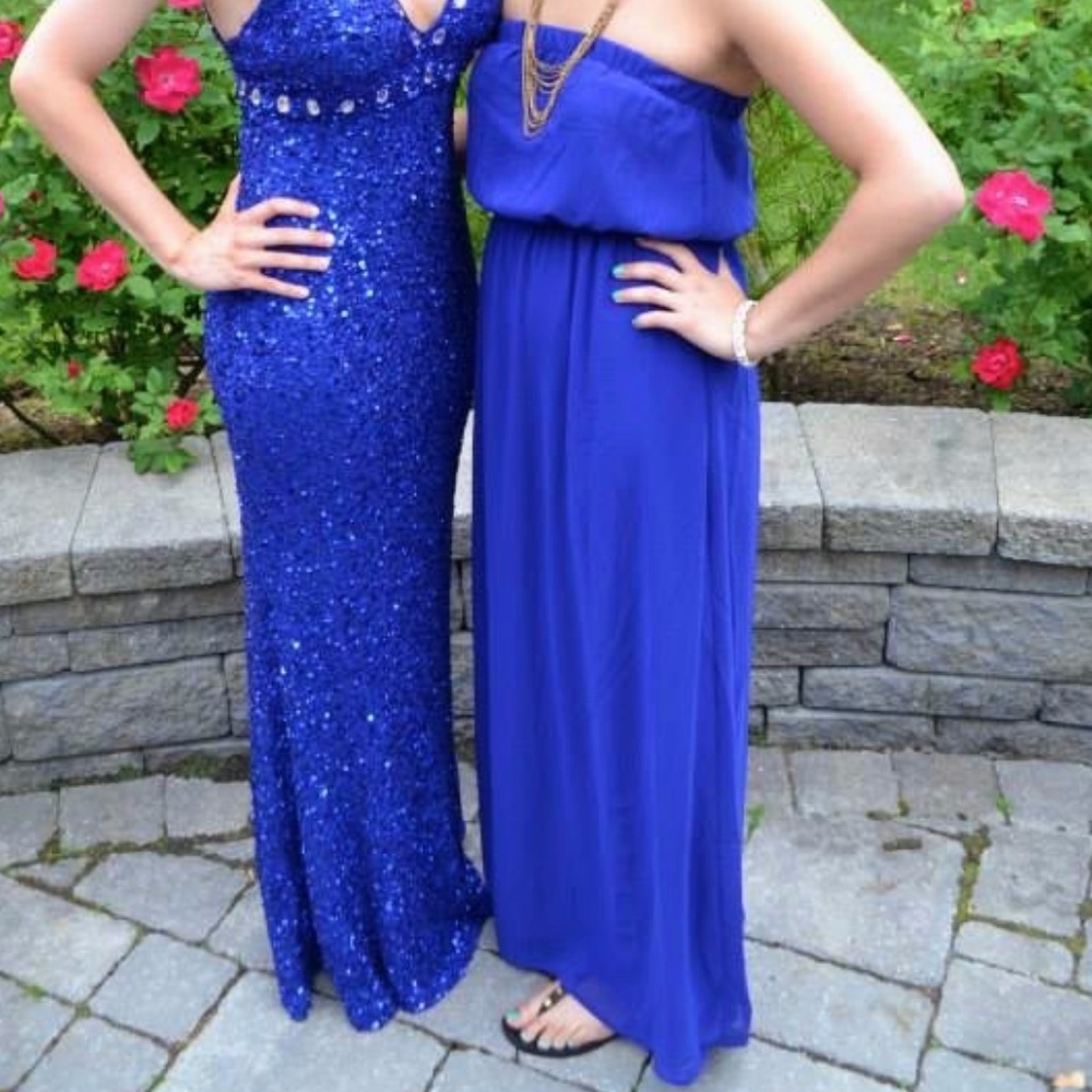 Cute Strapless Maxi Dress